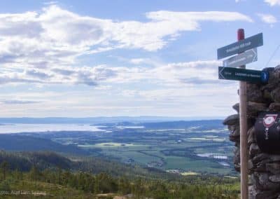 Fantastisk utsikt over Verdal i Innherred