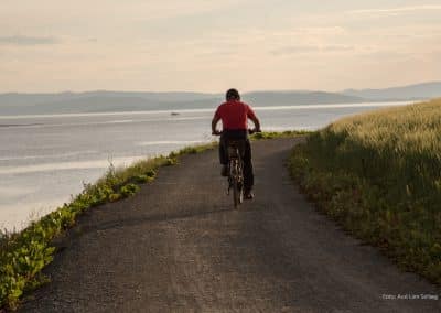Sykkelsti ved Trondheimsfjorden i Verdal, Trøndelag