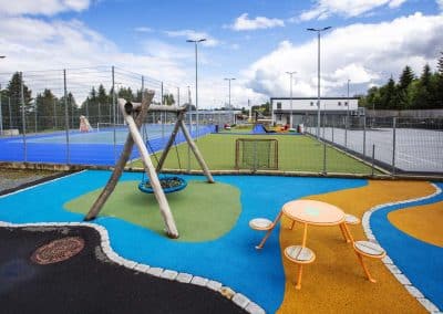 Vinne aktivitetspark i Verdal kommune, lekeplass med husker