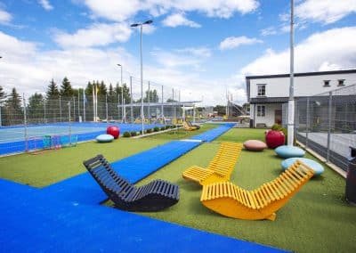 En plass for å slappe av i Vinne Aktivitetsplass Verdal kommune