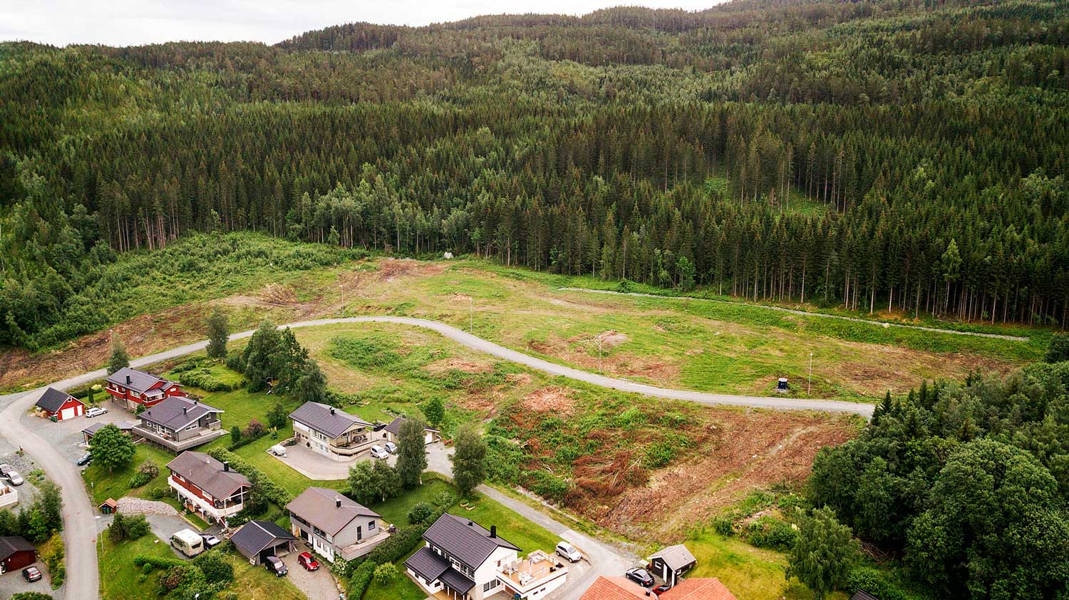 Ledige tomter med utsikt i Lysthaugen Verdal